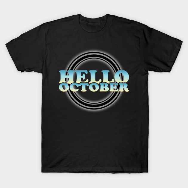 Hello October T-Shirt by SanTees